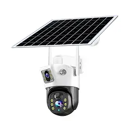 IP PTZ-відеокамера автономна з WiFi та сонячною панеллю 2Mp+2Mp Light Vision VLC-9192WIA/2C (Solar) White f=4mm, на акумуляторних батареях (75-00288) - мініатюра 1