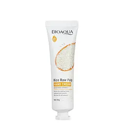 Крем для рук зволожувальний Bioaqua Rice Raw Pulp Hand Cream з екстрактом рису