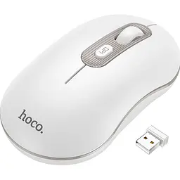 Миша Hoco GM21 Platinum Wireless White [93365]