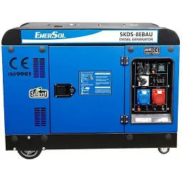 Генератор дизельний EnerSol, 230В/380В, 1/3 фази, 7.5/8кВт, електростартер, 221кг