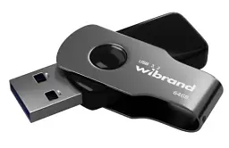 Флеш накопичувач USB 64Gb Wibrand Lizard, Black, USB 3.2 Gen 1 (WI3.2/LI64P9B)