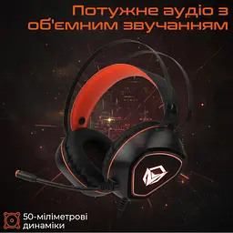 Навушники Meetion HP020 Black/Orange (MT-HP020-A) - мініатюра 3