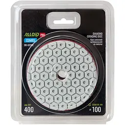Круг алмазний Alloid Building Tools Combs шліфувальний на липучці 100 мм зерно 400 (DD-63382) - мініатюра 4