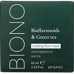 Маска охолоджуюча Biono Bioflavonoids & Green tea 60 мл - мініатюра 2