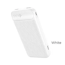 УМБ Hoco New Joy J52A 20000 mAh виходи 2 USB зовнішня батарея біла - мініатюра 2