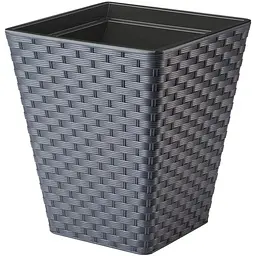 Горщик для квітів Form-Plastic Rattana квадро-35 30.4 л антрацит (3870-014)