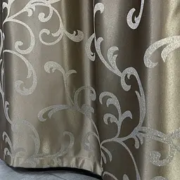 Жакардові штори кавового кольору з вензелем на тасьмі 2шт. 150х270 ALBO pbe0052391 - мініатюра 8