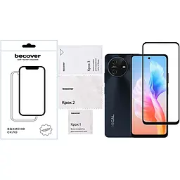 Захисне скло BeCover для Oscal Tiger 12 Black (711579) - мініатюра 2