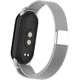 Ремінець ArmorStandart Milanese Magnetic Band для Xiaomi Smart Band 8 / 9 / 10 Silver (ARM69917) [94760] - мініатюра 2