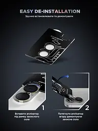 Захисне скло для камери Apple iPhone 17, Supreme BI, зелений колір, з рамкою, глянцеве скло для захисту лінз, протиударне, прозоре, з клейовим шаром по контуру, не впливає на якість фото, ArmorStandart (ARM86444) - мініатюра 11