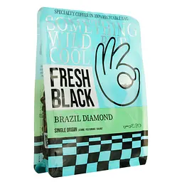 Кава в зернах Fresh Black Brazil Diamond 200 г - мініатюра 2