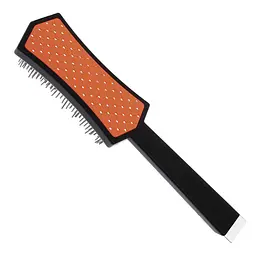 Гребінець-щітка з каучуку для догляду за шерстю Iv San Bernard DISTRIKA Brush Orange