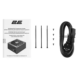 Блок живлення 2E Gaming Extra Power (800W), >90%, 80+ Gold, 140мм, 1xMB 24pin(20+4), 2xCPU 8pin(4+4), 3xMolex, 6xSATA, 4xPCIe 8pin(6+2), Modular - мініатюра 8