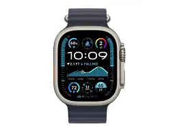 Ремінець Apple Ocean Band Navy - Natural Titanium Finish для Watch 44/45/46/49mm (MXTH3) - мініатюра 3