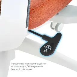 Офісне крісло OfficePro Balance OC550-W-DG-OR White/Dark Gray/Orange [148647] - мініатюра 13