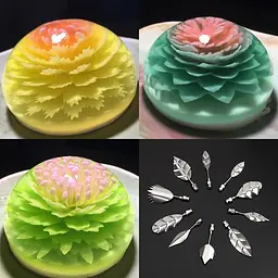 Кондитерський шприц 20 мл для декорування 3D желе з 10 насадками, Kitchen Master 85314 - мініатюра 3