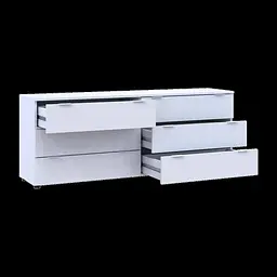 Комод Doros Рон 9 Білий 6 Шухлядок 160х38х62 (41516175) - мініатюра 10