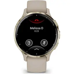 Смарт-годинник Garmin Venu 3S Soft Gold Stainless Steel Bezel with French Gray Case and Silicone Band (010-02785-02/52) [130196] - мініатюра 3