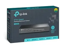 Комутатор TL-SG1008, 8x100/1000 Mb/s, металевий корпус, некерований TP-Link teh0028267 - мініатюра 2