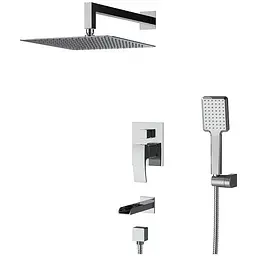 Душова система прихованого монтажу Koer Водоспад KB-68007-01 KR3466, Хром