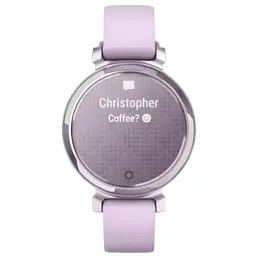 Смарт-часы Garmin Lily 2 сиреневый металлик с силиконовым ремешком светло-фиолетового цвета