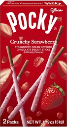 Японські палички Glico Pocky Crunchy Strawberry 51г
