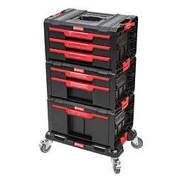 Набір ящиків Qbrick SYSTEM PRO DRAWER WORKSHOP SET 5 2.0 мобільна шафа 525x345x885 мм 5901238260547