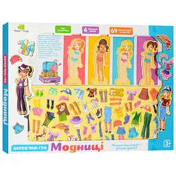 Дитяча гра Гардероб на магнітах TREE TOYS 47х35х3 см igr0001557 - мініатюра 3