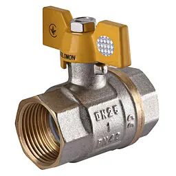 Кран кульовий прямий Solomon 1″ ВВ ЖБ PN40 В1007