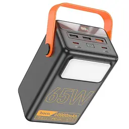 Універсальна зарядна батарея Hoco J110A 60000mAh Powerful PD65 LCD (Чорний) - мініатюра 6