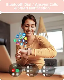 Жіночий смарт-годинник Parsonver SPROD1 з Bluetooth-дзвінками та фітнес-функціями - мініатюра 6