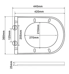 Унітаз-біде підвісний Mixxus Premium Ellipse-1301-R 500x365x350 мм Rimless MP6659, Білий - мініатюра 3