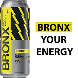Напій слабоалкогольний енергетичний Bronx 8% 0.5 л з/б (781556) - мініатюра 3