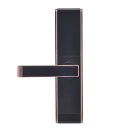 Замок біометричний автономний Trinix TRL-5109BTF Red Bronze Right з Bluetooth, зчитувачем відбитків пальців і карт Mifare (65-00049) - мініатюра 4