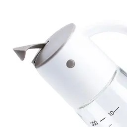 Пляшка для олії та оцту 300 мл з гравітаційною кришкою, сірий TS Kitchen HP16297W - мініатюра 2