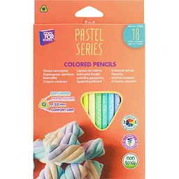 Олівці кольорові Cool For School Pastel Преміум 18 кольорів (CF15185)
