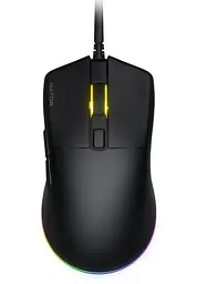 Миша Hator Pulsar 3, чорний, USB, оптична (сенсор PixArt PMW 3311), до 12000 dpi, 35G, RGB підсвічування, перемикачі Hator