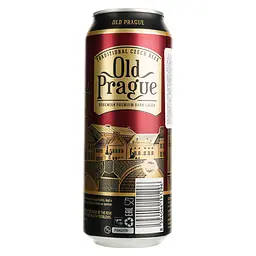 Уцінка. Пиво Old Prague Bohemian Dark Lager, темне, фільтроване, 4,4%, з/б, 0,5 л  - мініатюра 5