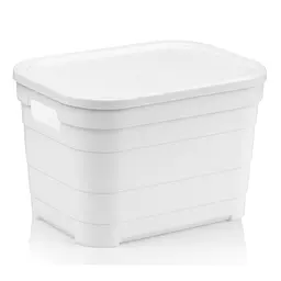 Кошик Idea Home Pyramid з кришкою 5 л 24x18x16.5 см білий (00639 White)