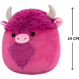 М'яка іграшка Squishmallows Бізон Дейв 19 см рожева (SQCR06608) - мініатюра 7