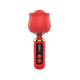 Вібромасажер Loviss Rose Mini Massage Wand Vibrator, головка у вигляді троянди, 9 режимів