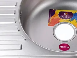 Мийка кухонна Mira MR 7750 D Decor овальна з полицею 770х500х180 мм 30412 - мініатюра 2