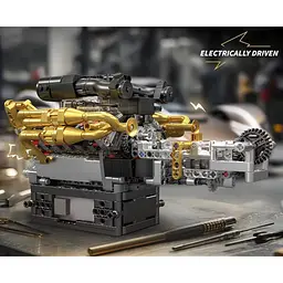 Конструктор Mould King Mking Двигун і коробка передач Valkyrie V12 (10224) [161095] - мініатюра 4