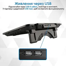 Підставка для ноутбука Promate iдставка для ноутбука AirBase-1 Black (airbase-1.black) - мініатюра 3