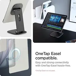 Чохол Spigen Air Skin Folio OneTap Gray для iPad Pro 11" M4 (2024) (ACS06513) - мініатюра 3