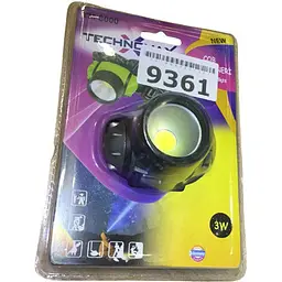 Ліхтар налобний Technomax TM-8000 9361 3 Вт сірий