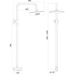 Душова колонна Globus Lux ALPEN SB-BAR-0101 - мініатюра 5