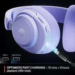 Ігрова гарнітура SteelSeries Arctis Nova 3P Wireless MultiPlatform Lavender (61692) - мініатюра 8