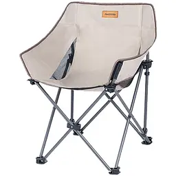 Крісло складане Naturehike NH20JJ022 600D Oxford Cotton / сталь бежевий