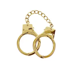 Наручники Taboom Gold Plated BDSM Handcuffs 65 см золотий - мініатюра 3